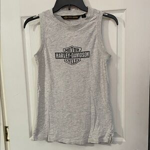 Harley-Davidson Light Gray Women's Muscle Tee. Size XS